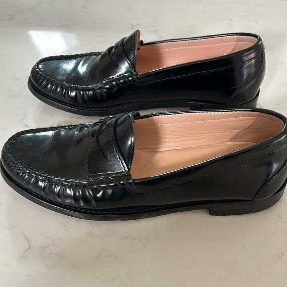 J. CREW Winona Black Patent Leather penny loafers Women’s size 8.5 - Picture 5 of 7